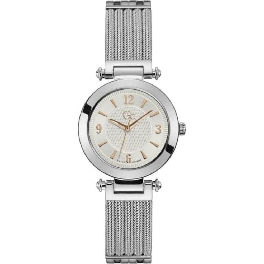 GC Y59004L1 Mesh Bracelet Watch Women Silver Watches